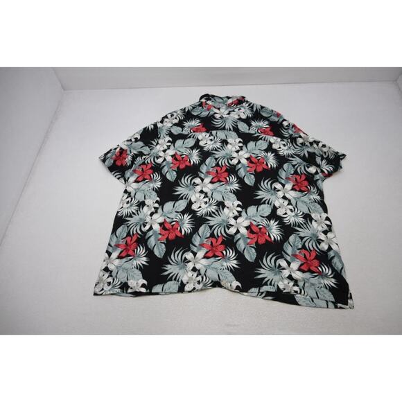Cubavera Hawaiian Button Up Camp Shirt Floral 100% Viscose Relaxed Mens Sz 4XL - Picture 7 of 7